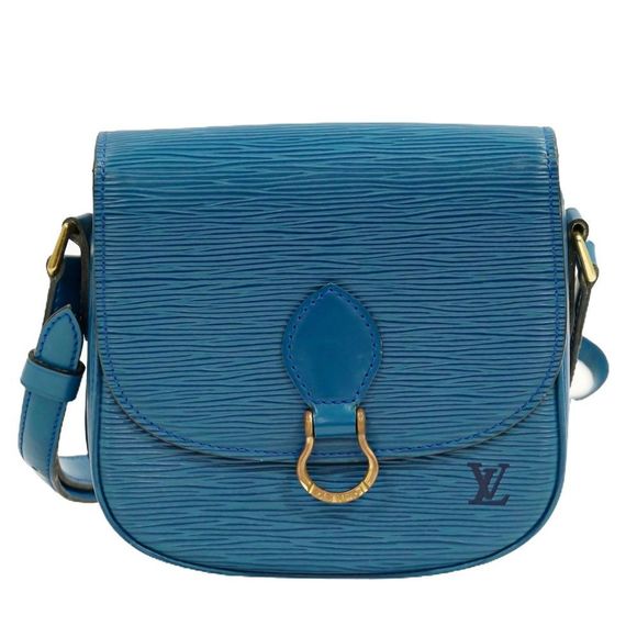 Louis Vuitton Pochette Epi Leather Toledo Blue LV Mini Shoulder Bag - Picture 1 of 3